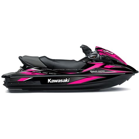 RACE Graphic Kit for Kawasaki 15F jet ski Pink - KDK15FRROS - Promo-jetski