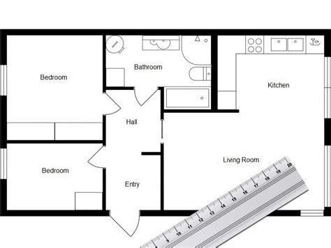 How Do You Draw A House Plan - Blue p