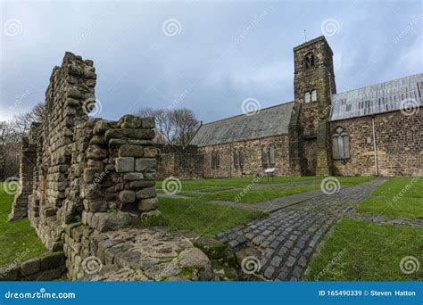 Jarrow, Tyne and Wear, United Kingdon, 28th November 2019, View of Saint Pauls Monastery ...