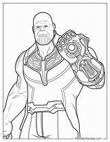 Avengers Infinity War Coloring Pages sketch template