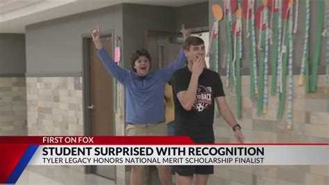 Tyler Legacy senior surprised with National Merit Scholarship finalist ...