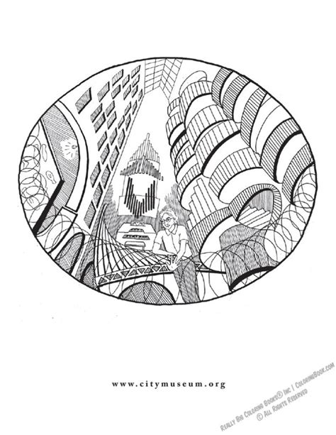 City Museum - St. Louis, MO Coloring Book - ColoringBook.com | Really Big Coloring Books®