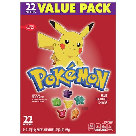 Save on Betty Crocker Fruit Flavored Snacks Pokemon - 22 ct Order ...