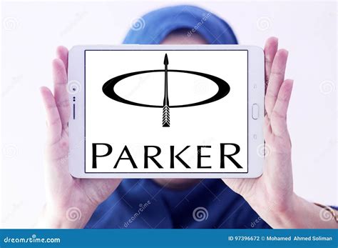 Parker Pen Company logo editorial photography. Image of symbol - 97396672