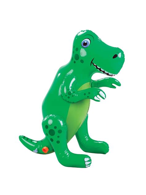 Etna Inflatable Dinosaur Sprinkler - Fun Outdoor T-Rex Water Toy, Lawn and Garden Accent ...