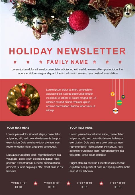 Free Google Slides Christmas Newsletter Template - SlideChef