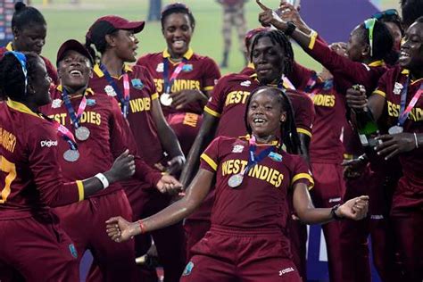 West Indian women's team arrives back home to massive reception