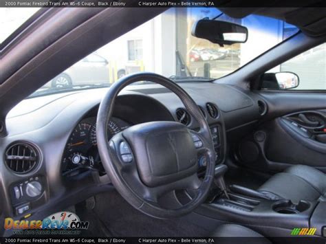 Ebony Interior - 2000 Pontiac Firebird Trans Am WS-6 Coupe Photo #16 | DealerRevs.com