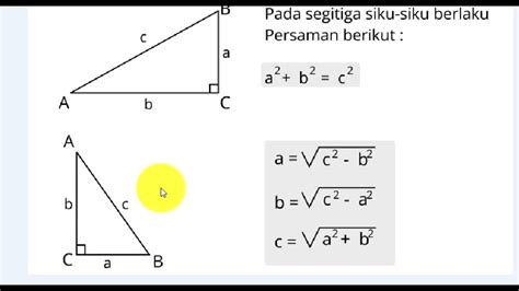 Cara Menghitung Panjang Segitiga Siku Siku - IMAGESEE