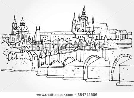 Urban Landscape Hand Drawn Stock Vector (Royalty Free) 384745606 | Shutterstock | Urban ...