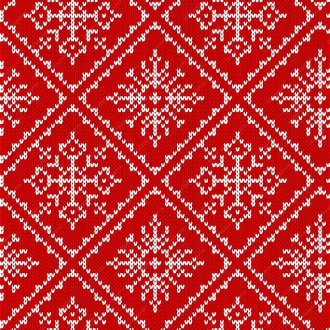 Premium Vector | Knit christmas pattern. xmas seamless texture.