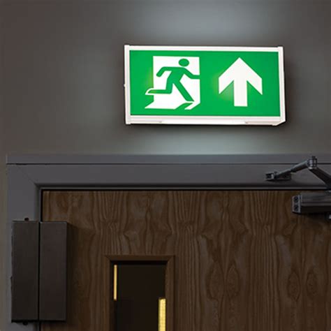 Lighted Emergency Exit Signs