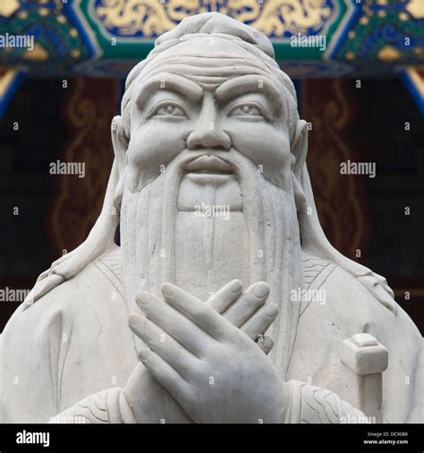 Statue of Confucius at Confucius Temple; Beijing, China Stock Photo - Alamy