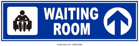 Sign Indicating Waiting Room Stock Illustration 2005553384 | Shutterstock