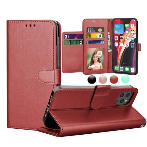 iPhone 12 Pro Wallet Case, iPhone 12 6.1" Leather Cases, Njjex ...