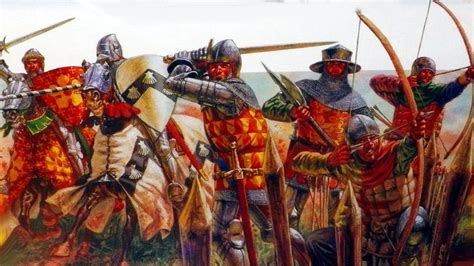 English knights and archers, Hundred Years War Medieval World, Medieval ...