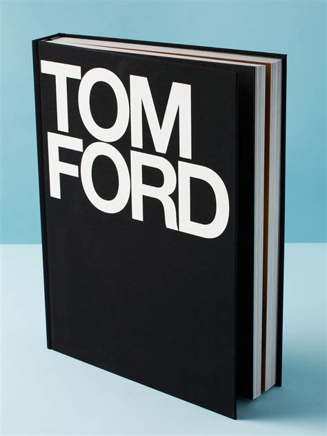 a black book with the word tom ford printed on it's front and back cover