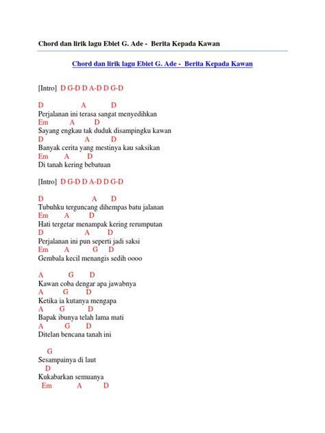 29 Chord Gitar Lagu Titip Rindu Buat Ayah Chordtela | Basgalanos