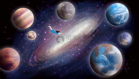 飞向宇宙星空插画图片下载-正版图片400102190-摄图网