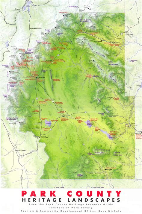 Park County Heritage Map - Park County Colorado • mappery