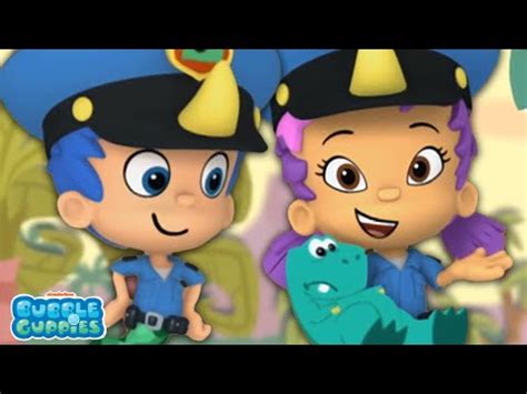 Bubble Guppies Oona And Gill Rescue A Scared Baby Dinosaur 🦖Bubble ...