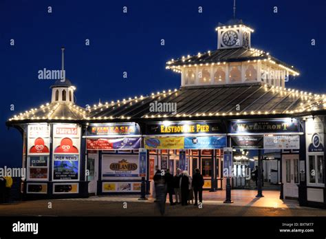 Eastbourne pier night hi-res stock photography and images - Alamy