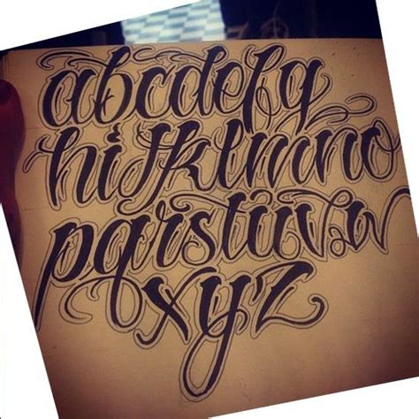 chicano lettering alphabet - Google Search | Graffiti lettering fonts, Tattoo lettering alphabet ...