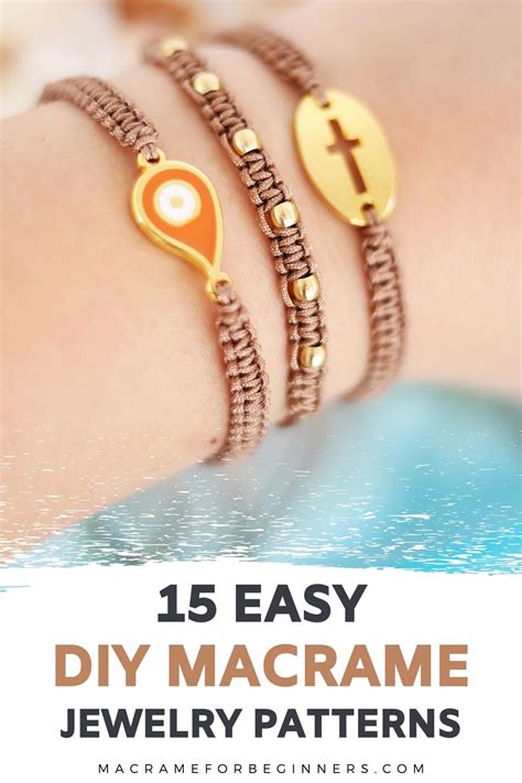 15 Easy DIY Macrame Jewelry Projects for Beginners | Macrame for Beginners