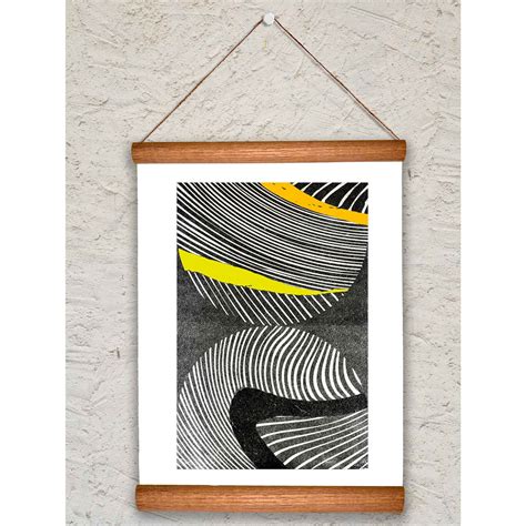 Saturnalia Planets Design. Woodblock Print. Geometric Abstract. Mid ...