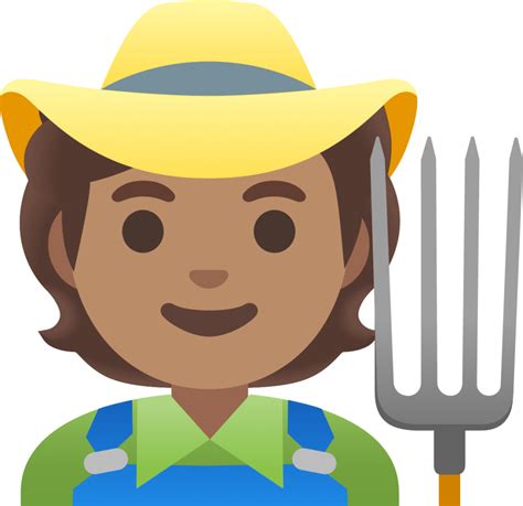 "farmer: medium skin tone" Emoji - Download for free – Iconduck