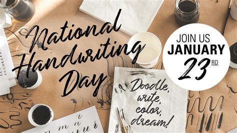 Join us for National Handwriting Day January 23rd - The Art Store