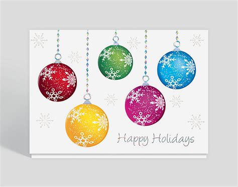 Happy Holiday Ornaments Christmas Card, 300324 | The Gallery Collection