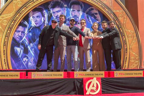 "Avengers: Endgame" Cast Handprint Ceremony - Tom + Lorenzo