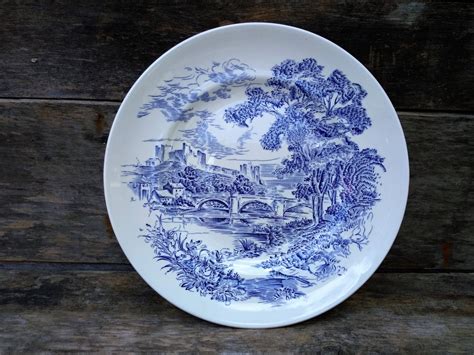 Wedgwood Dinner Plates Set of 4 Blue and White - Etsy