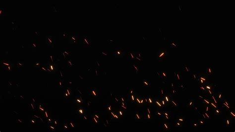 Fire sparks from campfire over black background. Loop Stock Footage #AD ...