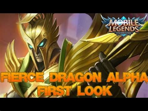 Mobile Legends - New Skin Alpha FIERCE DRAGON First Look - YouTube