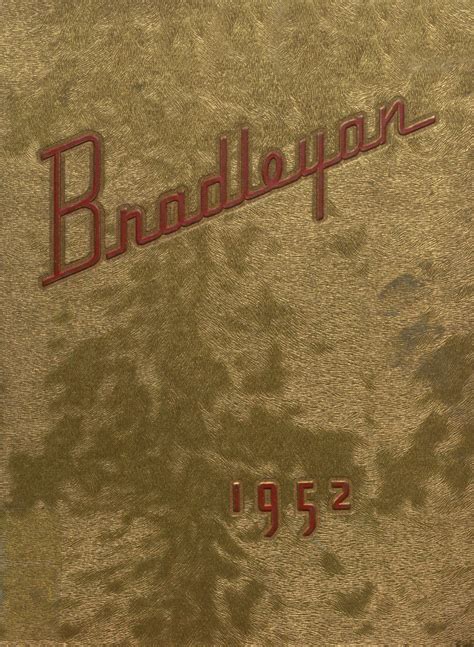 1952 yearbook from Bradley-Bourbonnais High School from Bradley, Illinois for sale