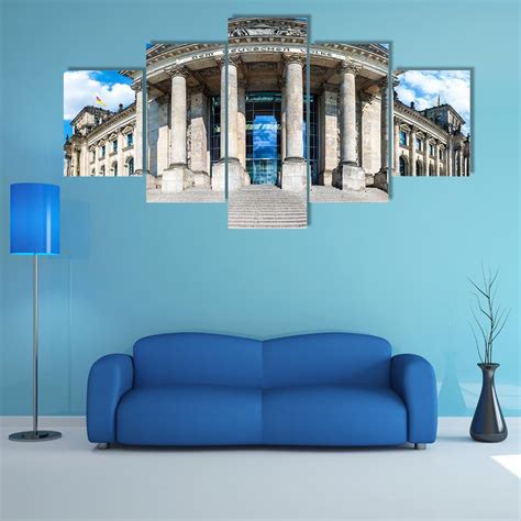 Reichstag Building In Berlin Canvas Wall Art - Tiaracle