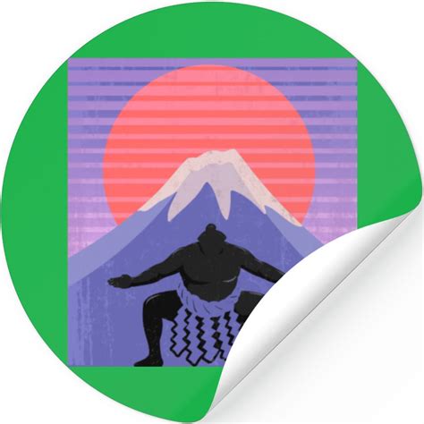 Sumo Wrestler In Mawashi Japan Mt. Fuji Aesthetic