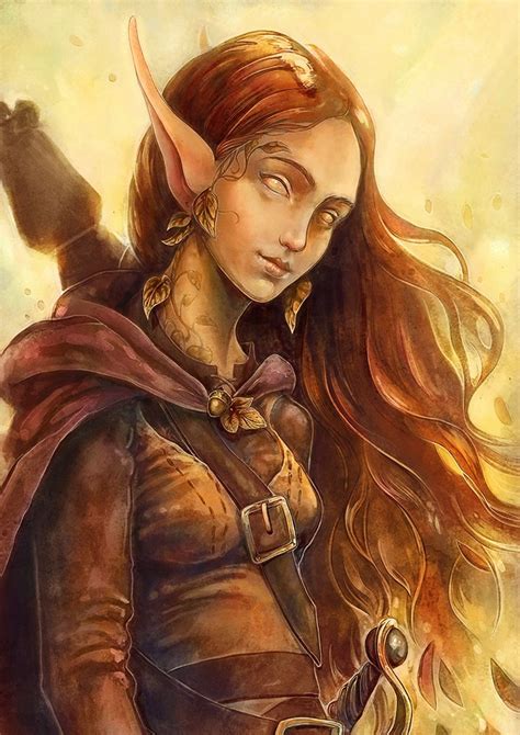 Eladrin autumn commission by Syllie on DeviantArt | Character art ...