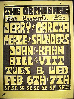 1973-02-07 Jerry Garcia and Merl Saunders Poster - Jerry Garcia