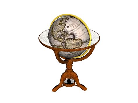 Large Globe In Wooden Stand Earth Axis, Metal, Globe, Sky Globe PNG Transparent Image and ...