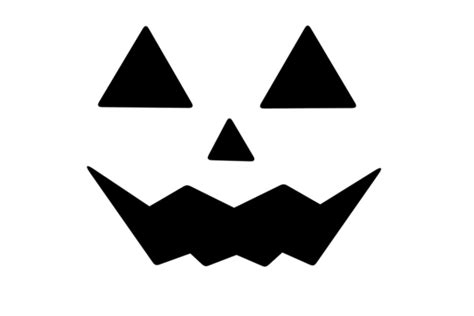 Halloween Pumpkin Face Silhouette Graphic by atlasart · Creative Fabrica