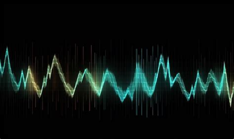 Premium AI Image | Visualizing music with vibrant sound waves