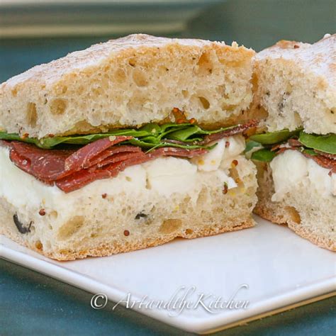 Bresaola Mozzarella Sandwich - Art and the Kitchen