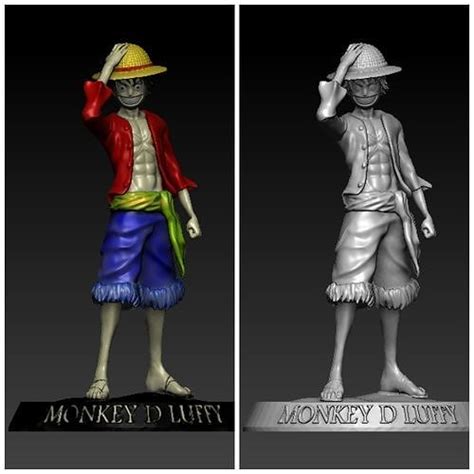 Monkey D Luffy from One Piece 3D model 3D printable | CGTrader