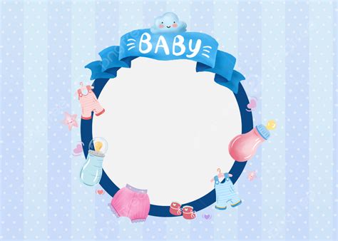 Baby Boy Christening Background Wallpaper