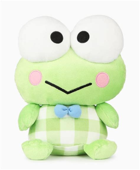 Keroppi in plaid - all our dreams come true! | Kawaii plushies, Cute frogs, Plush dolls