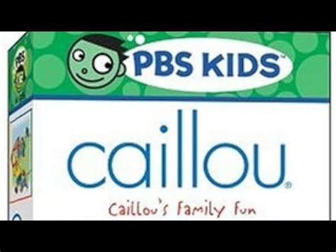 Caillou Caillou's Family Fun 2005 VHS - YouTube