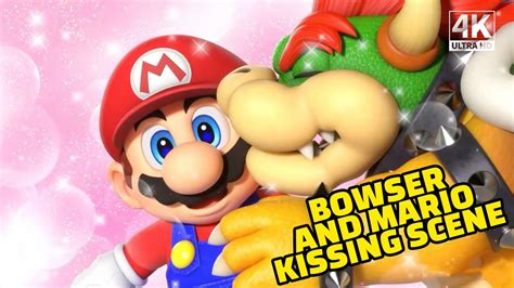 Bowser kissing Mario Funny Scene in Super Mario RPG Remake 2023 - YouTube